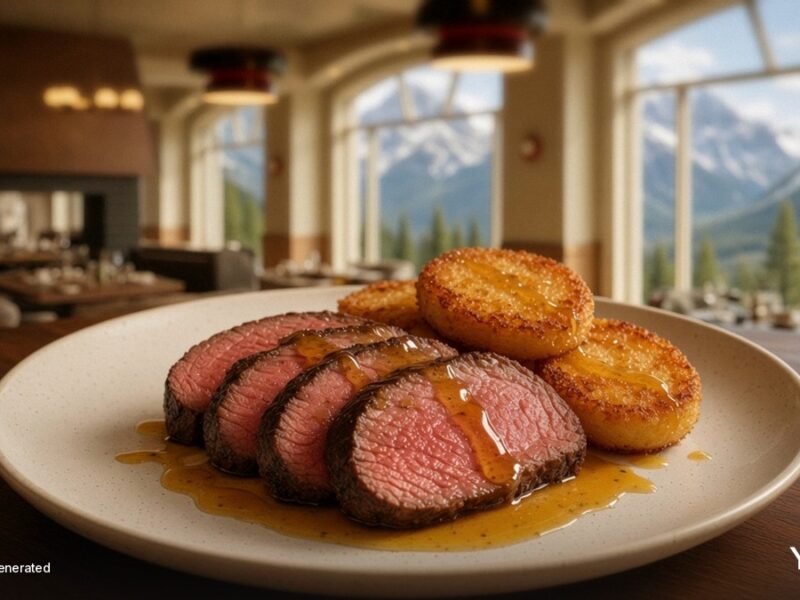 Parker’s Table at the Rimrock Banff: Bison, Wild Boar and a Bread Cart