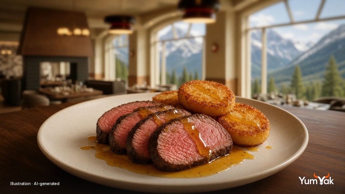 Parker’s Table at the Rimrock Banff: Bison, Wild Boar and a Bread Cart